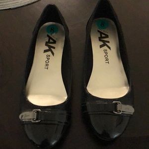 Anne Klein Sport patent leather flats